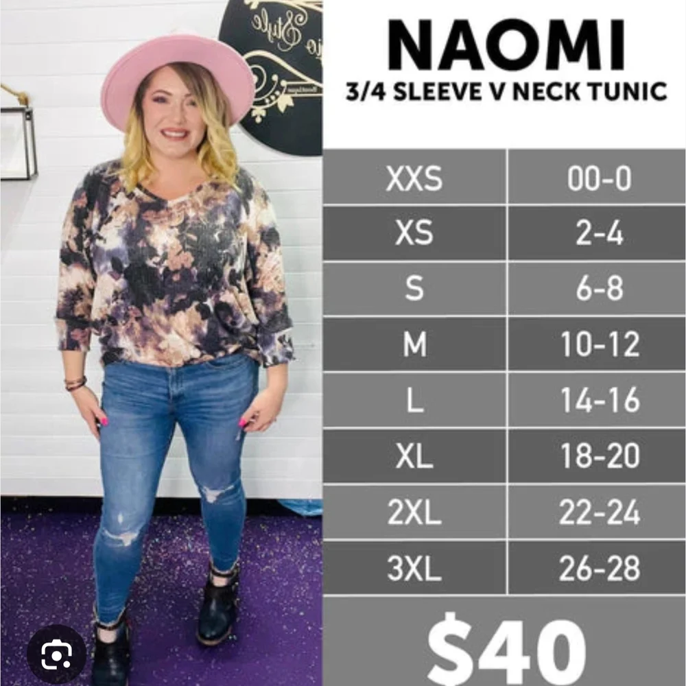 LuLaRoe Naomi Ribbed Knit Top in Rich Brown - Picture 7 of 7